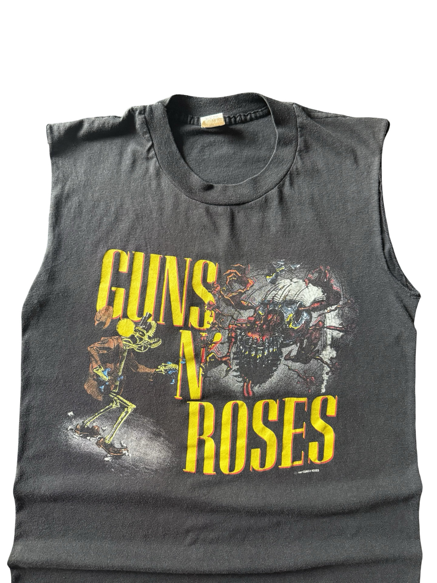 1987 Guns N' Roses "appetite for destruction" cut-off shirt