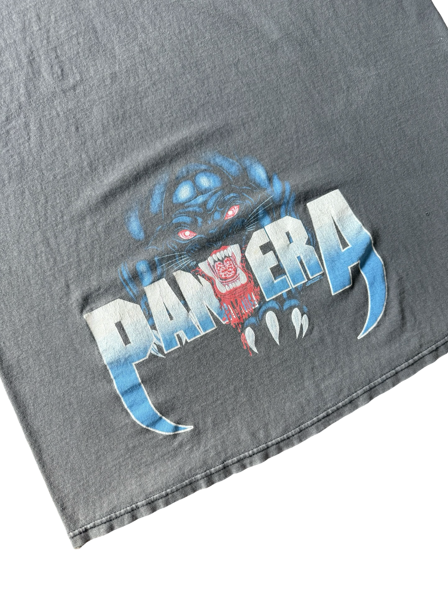 2002 faded Pantera "Skull Panther" band shirt