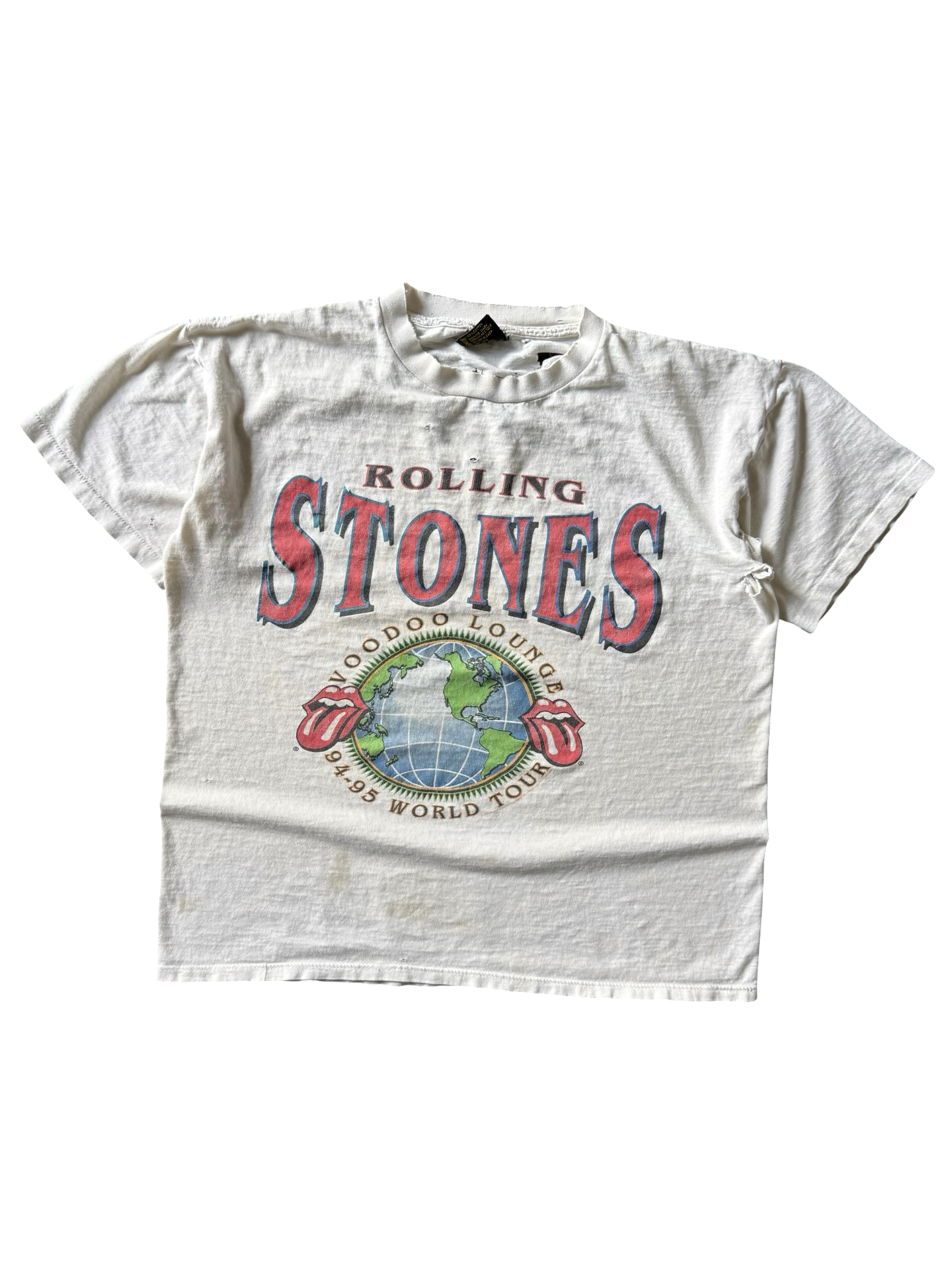 1994 distressed Rolling Stones "voodoo lounge" tour shirt