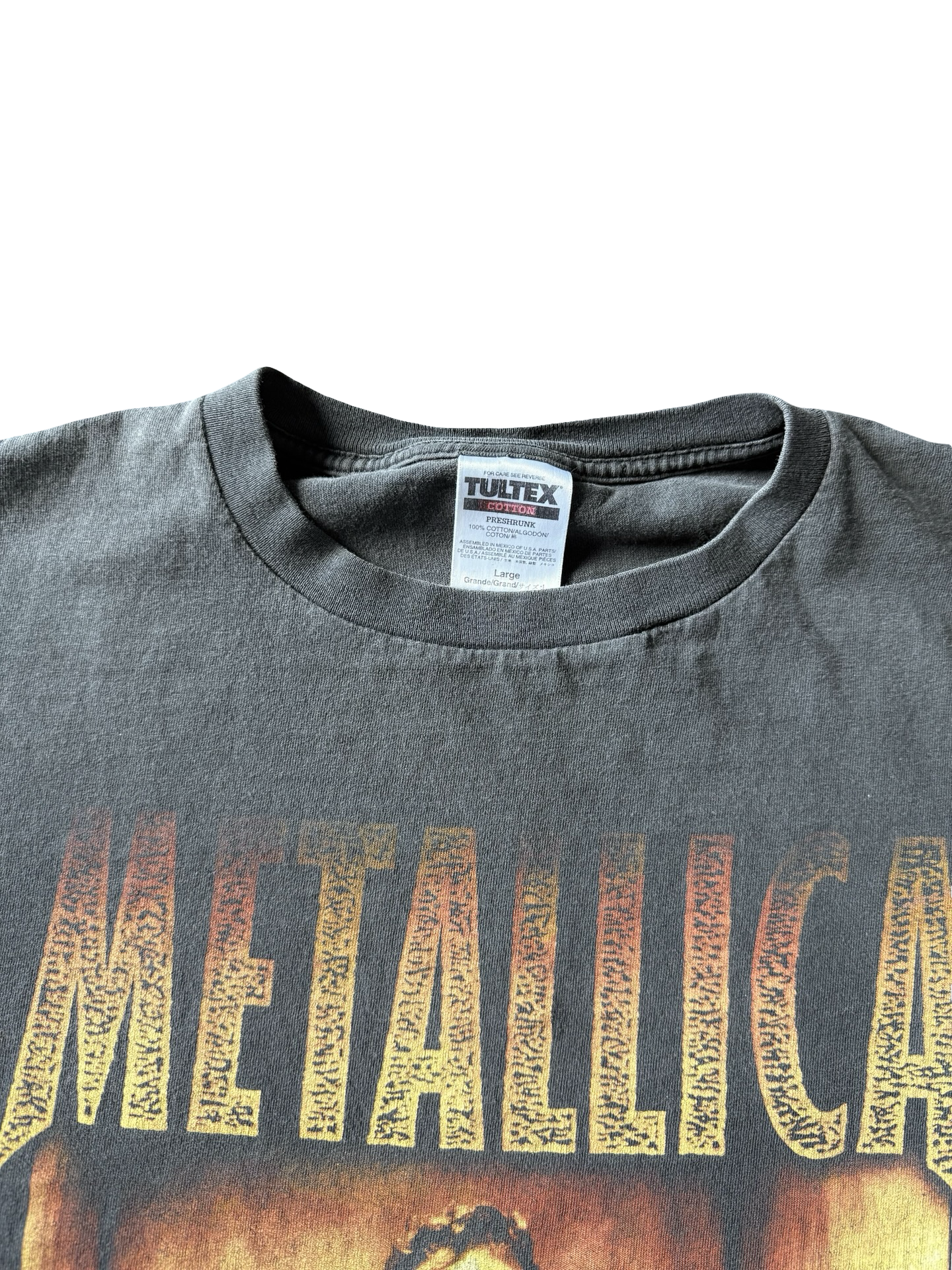 1998 faded Metallica "north america reload" tour cut-off shirt