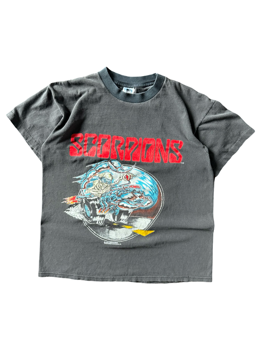 90s Scorpions biker "world tour" band shirt