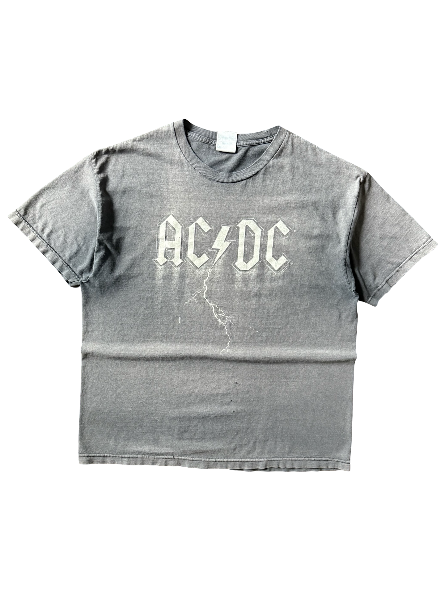 2004 faded AC/DC "lightning logo" band shirt