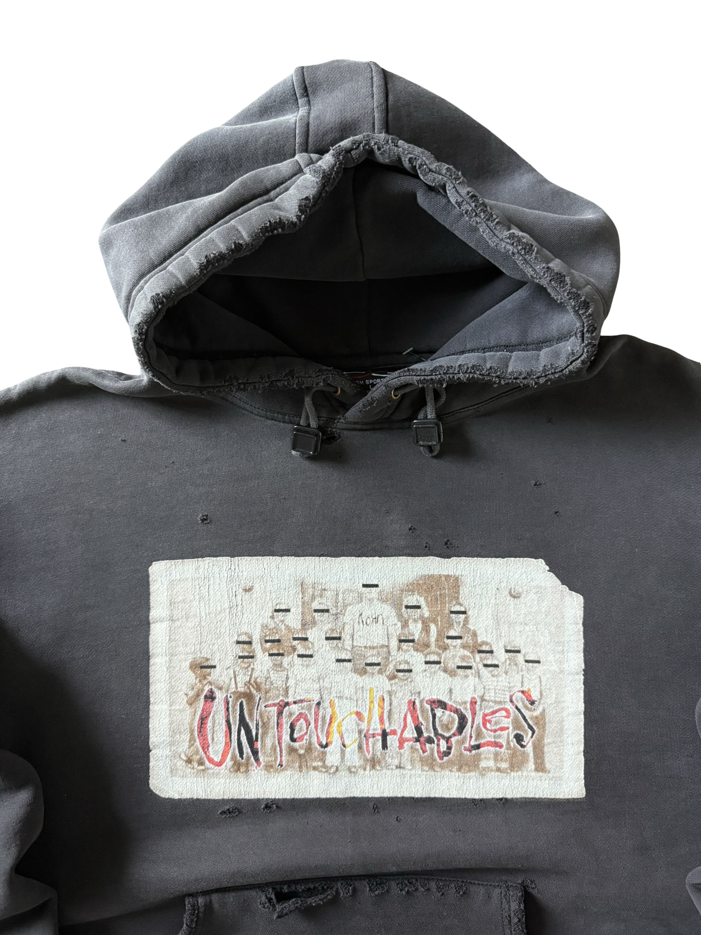 2002 distressed Korn "untouchables" album promo hoodie (LARGE)