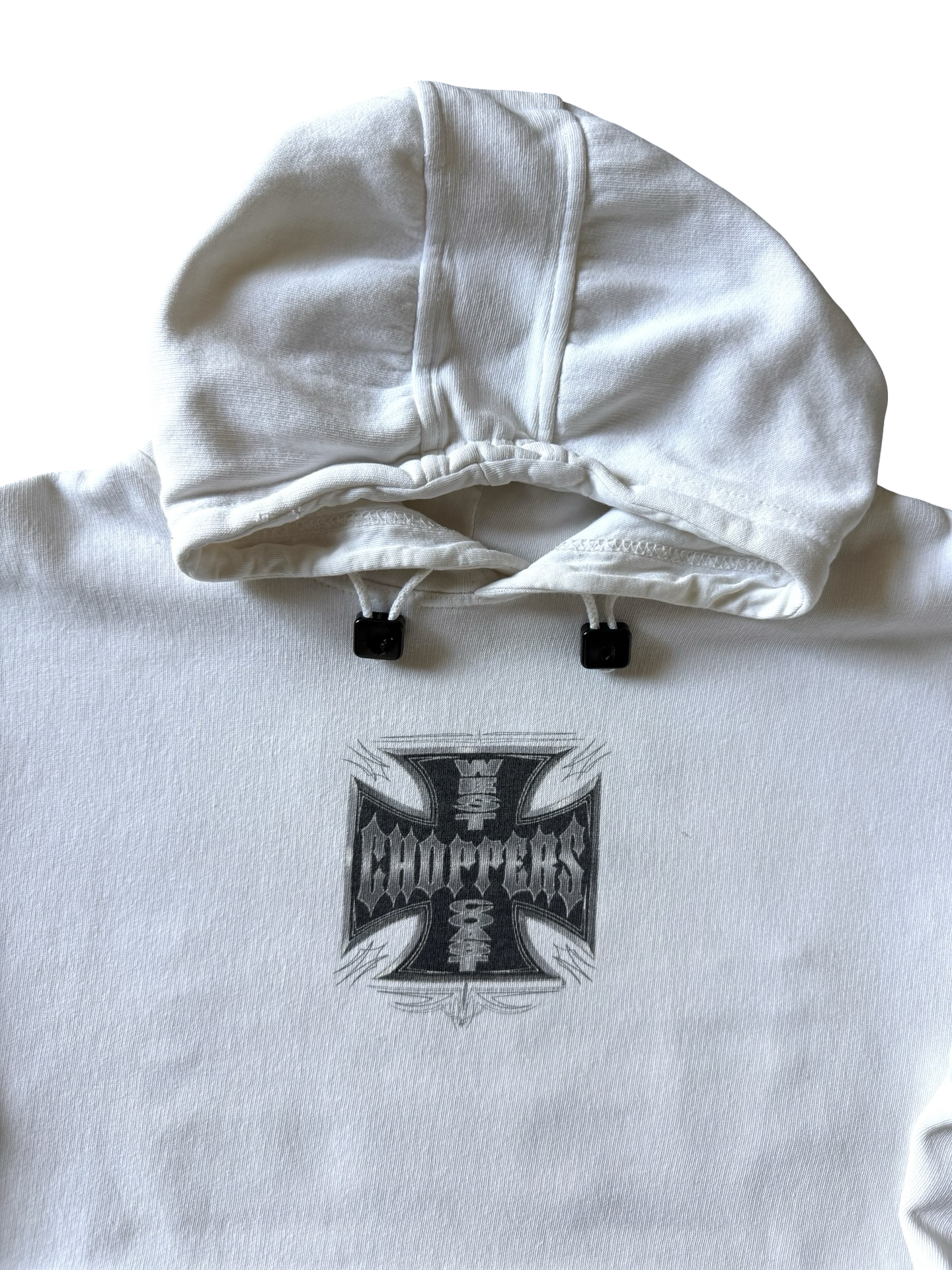 2000s West Coast Choppers "logo" white hoodie (XL)