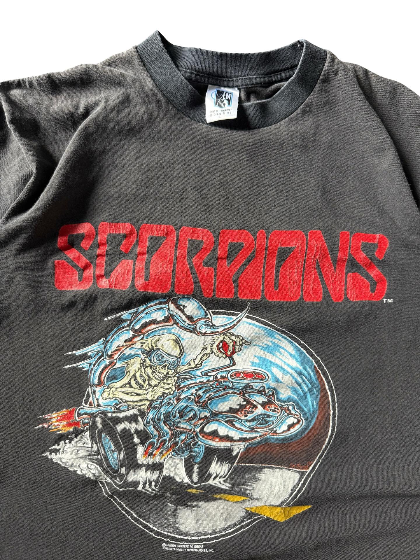 90s Scorpions biker "world tour" band shirt