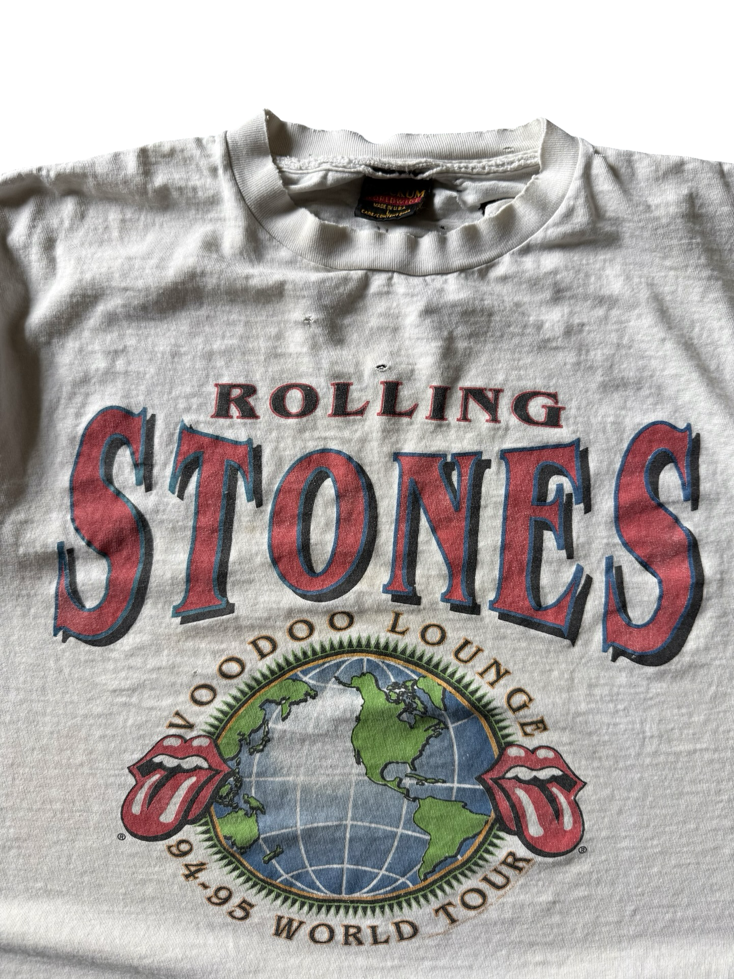 1994 distressed Rolling Stones "voodoo lounge" tour shirt