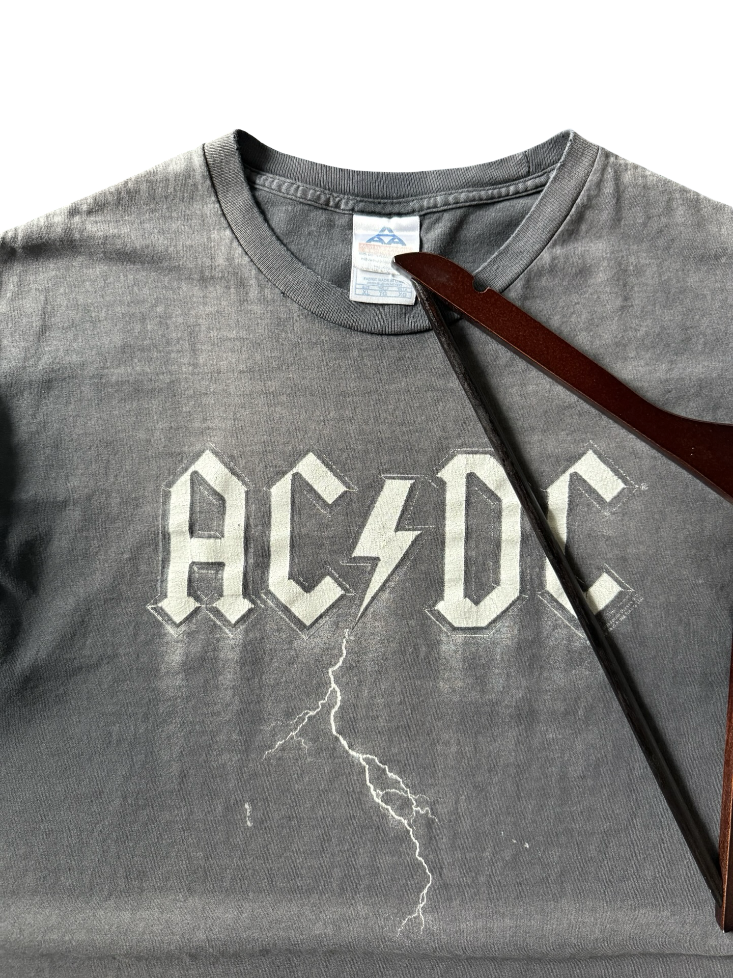 2004 faded AC/DC "lightning logo" band shirt