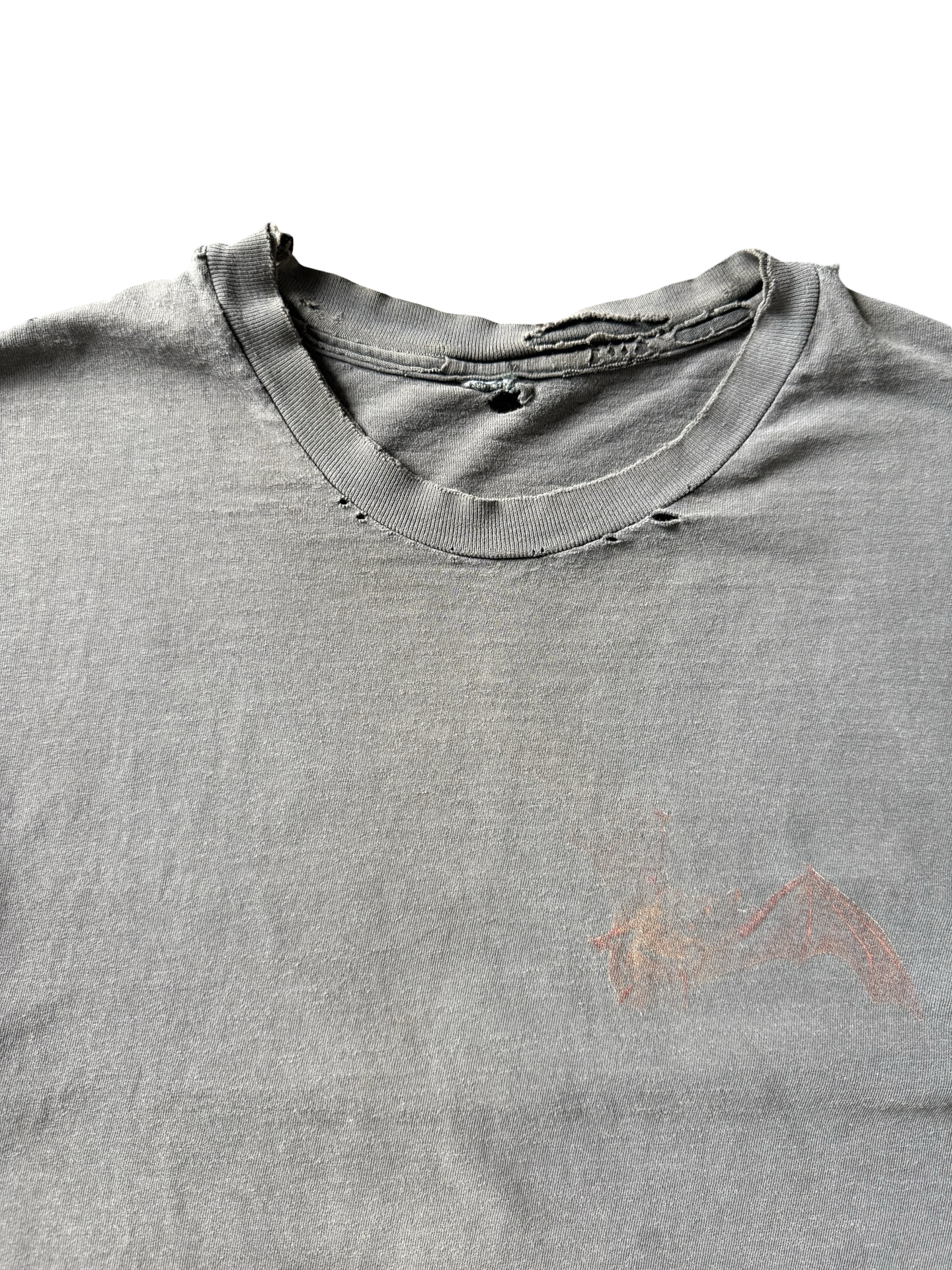 90s faded Bat animal nature shirt (LARGE)