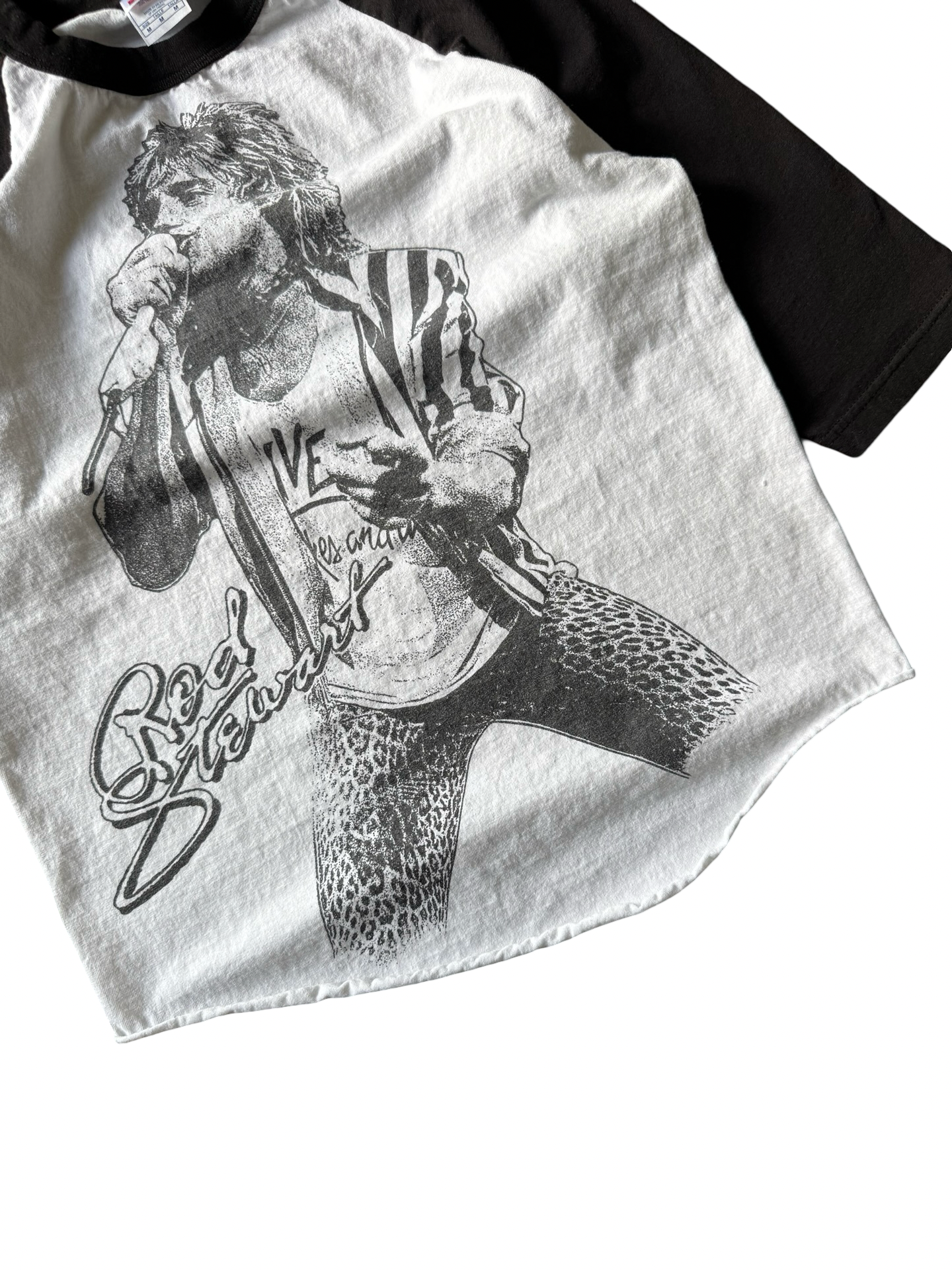 Y2K vintage Rod Stewart raglan concert shirt