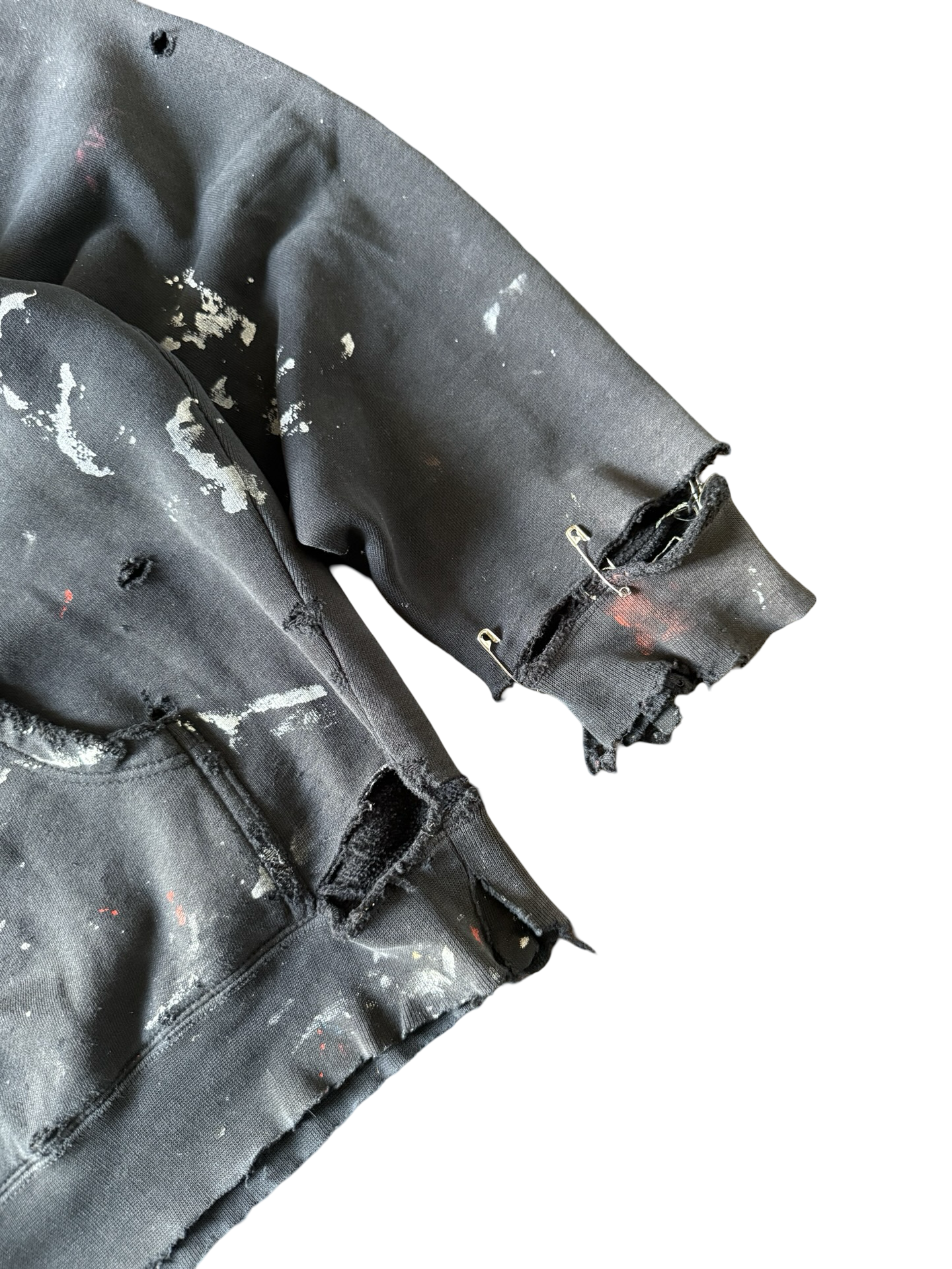 2000s heavily distressed Spitfire logo skate hoodie (LARGE)