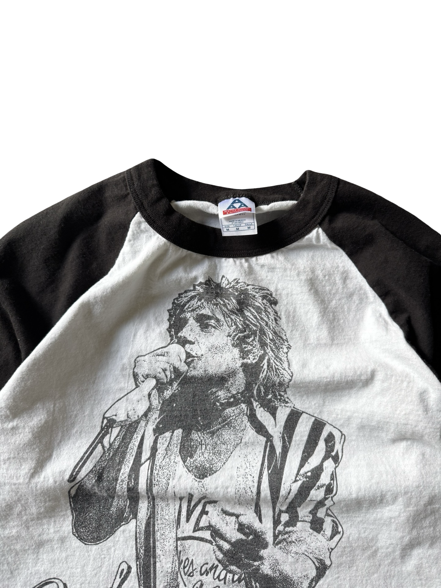 Y2K vintage Rod Stewart raglan concert shirt