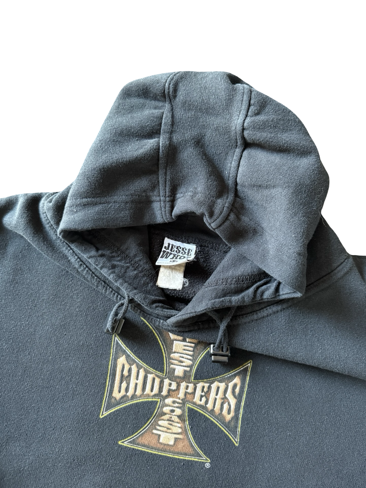 2000s West Coast Choppers "orange bike" biker hoodie (XL)