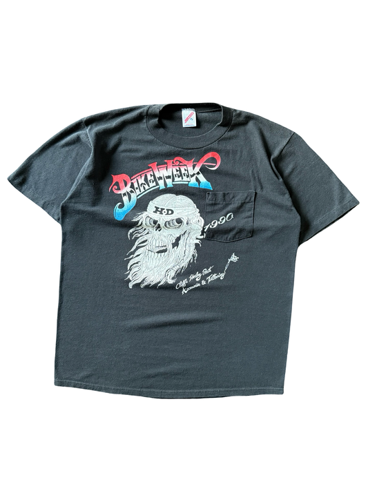 1990 Harley Davidson bike week "bikes & tattoos" shirt (XL)