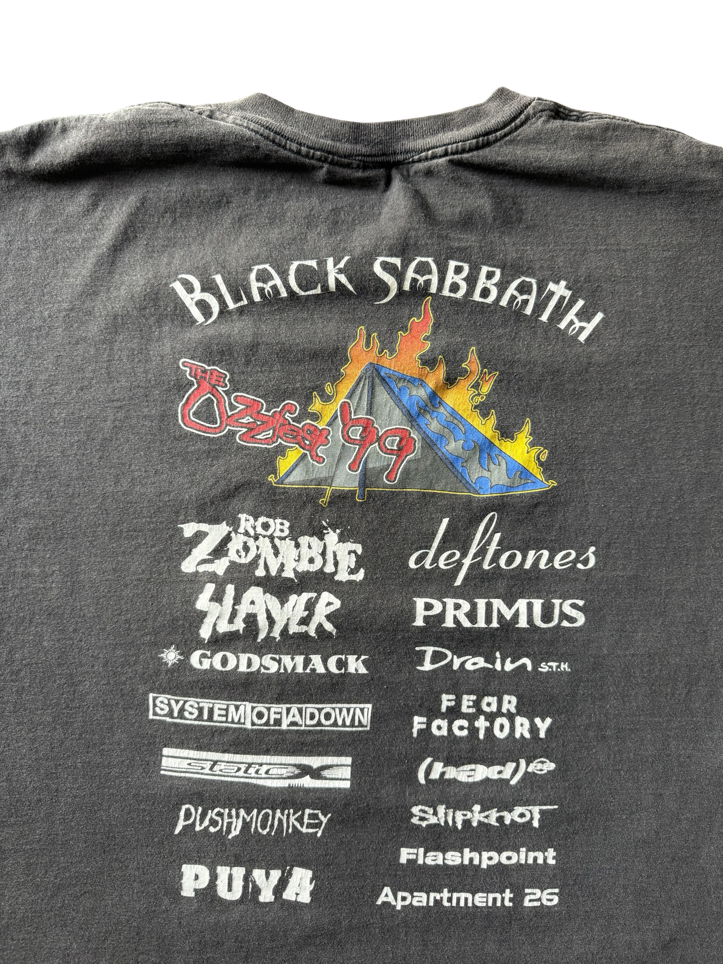 1999 Ozz Fest Ozzy Osbourne concert shirt