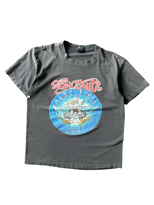 1993 faded Aerosmith "aero force one" tour shirt