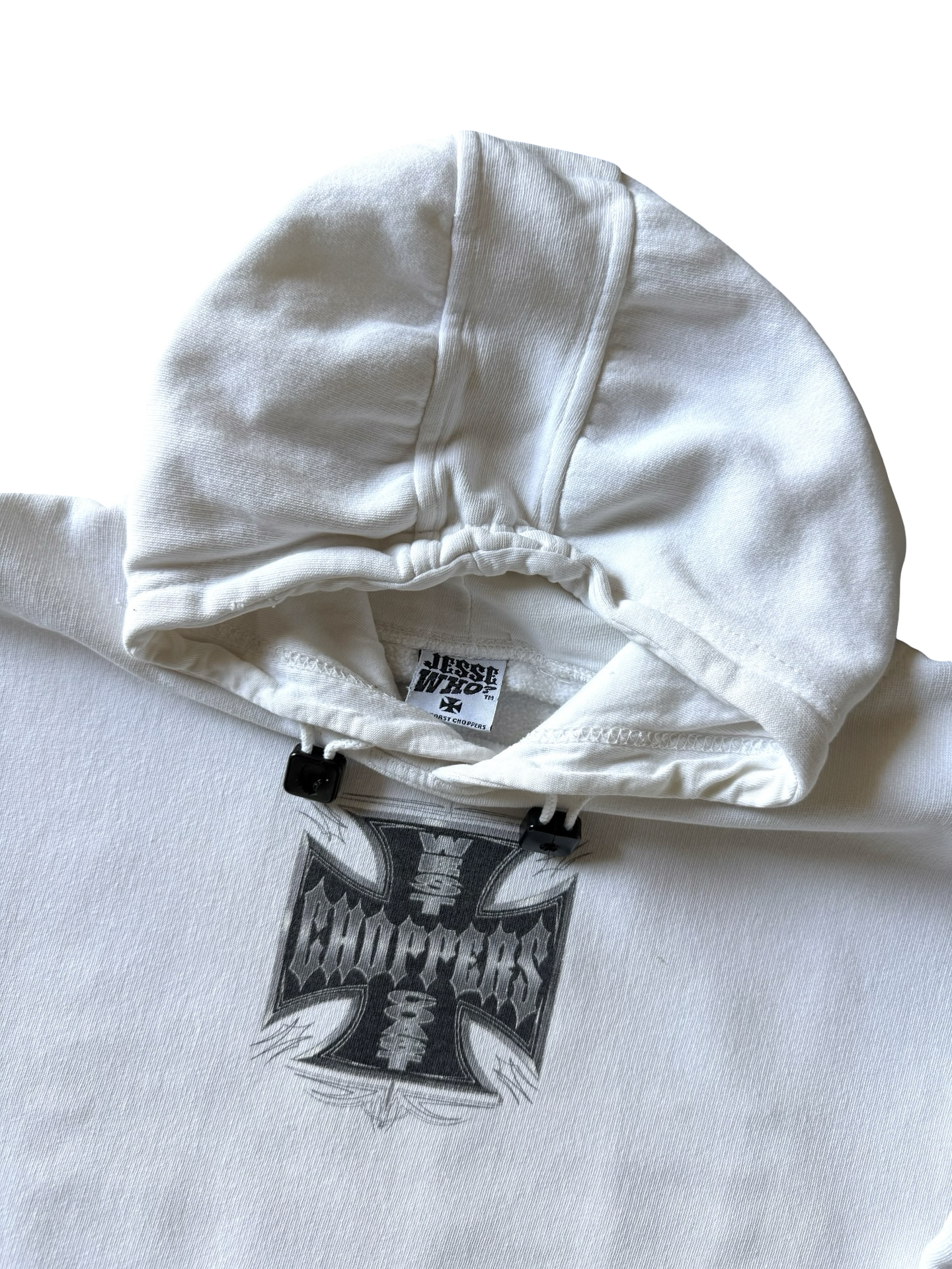 2000s West Coast Choppers "logo" white hoodie (XL)
