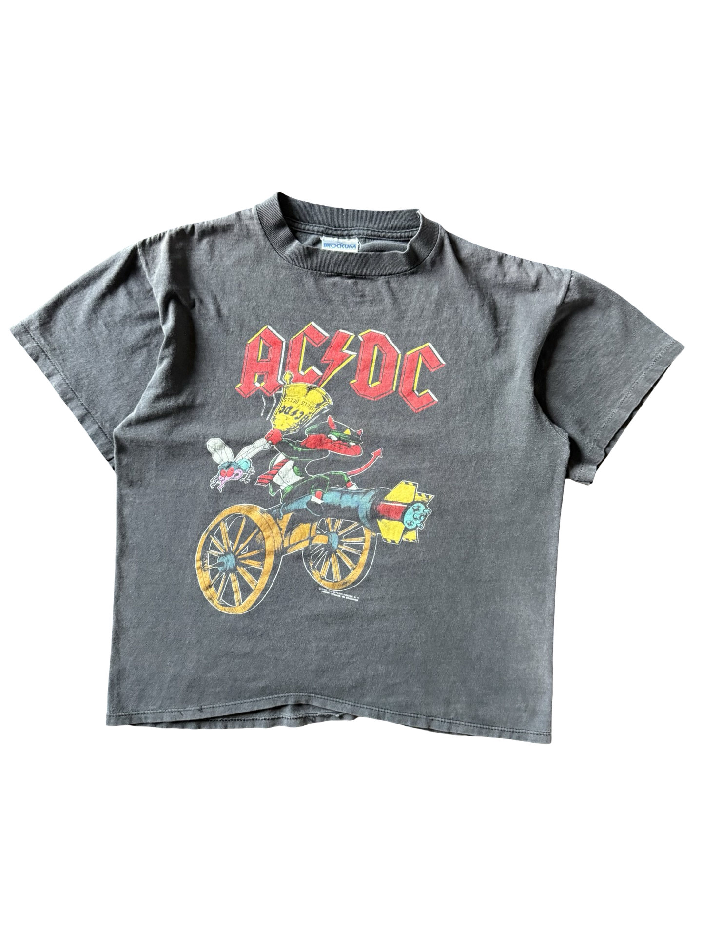 1990 faded AC/DC "hells bells" tour shirt