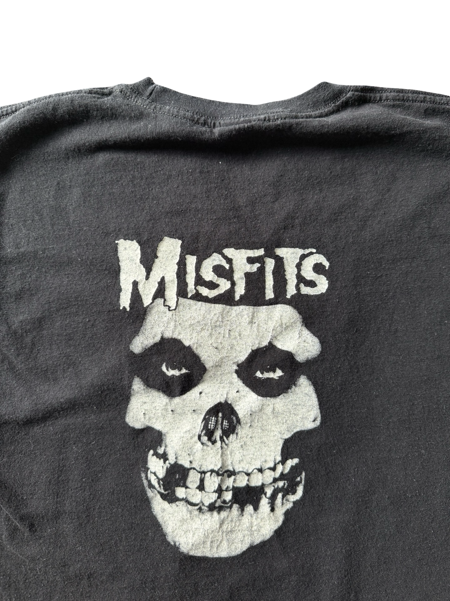 Y2K vintage Misfits punk band cut-off shirt