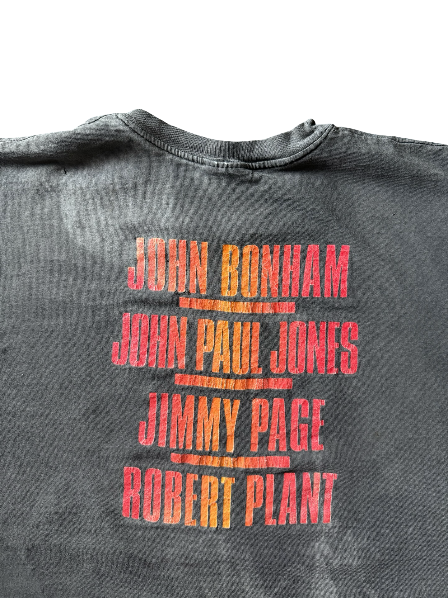 1990 faded & distressed Led Zeppelin "fallen angel" band shirt