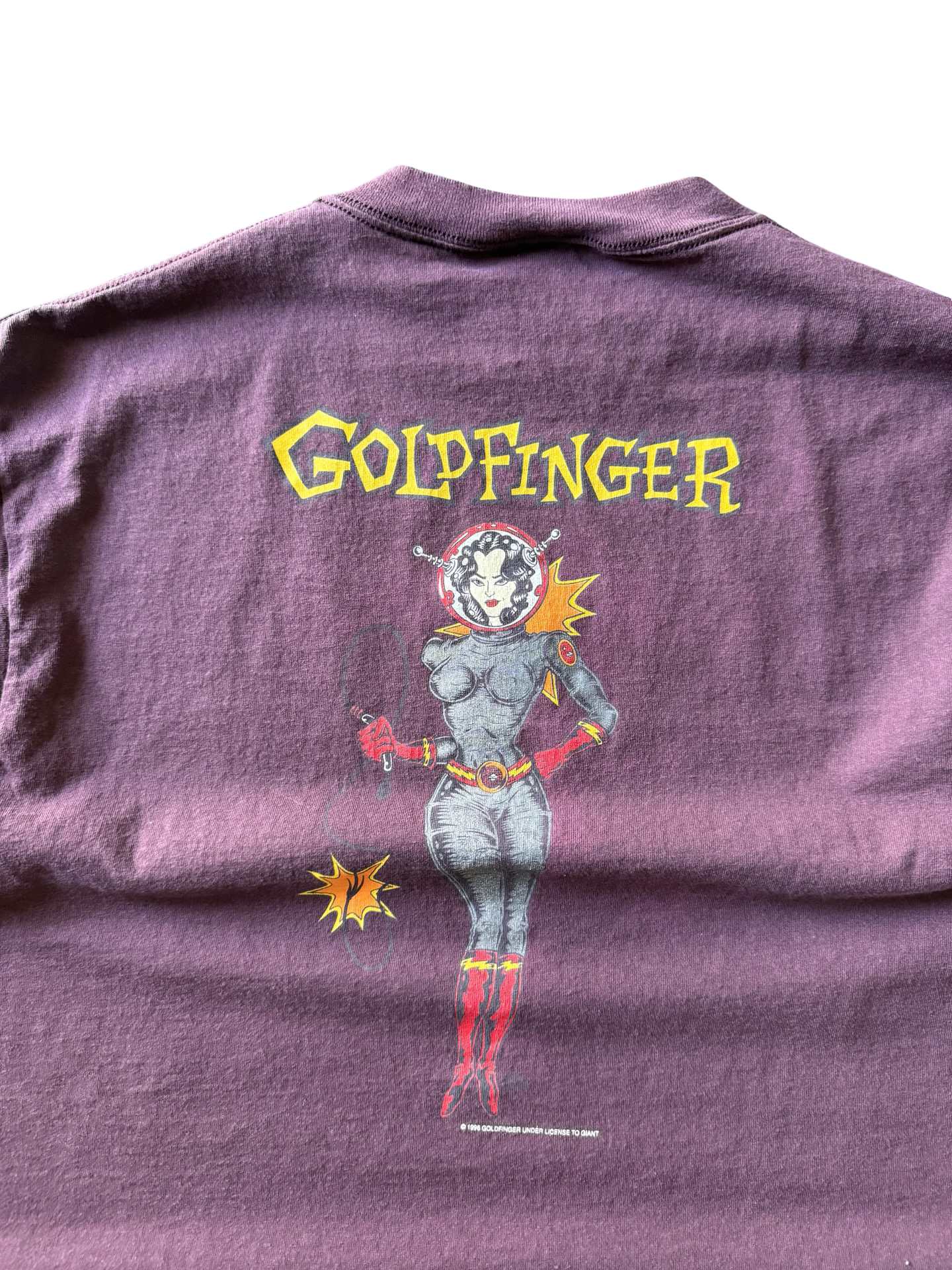 1996 Goldfinger "astronaut girl" band shirt