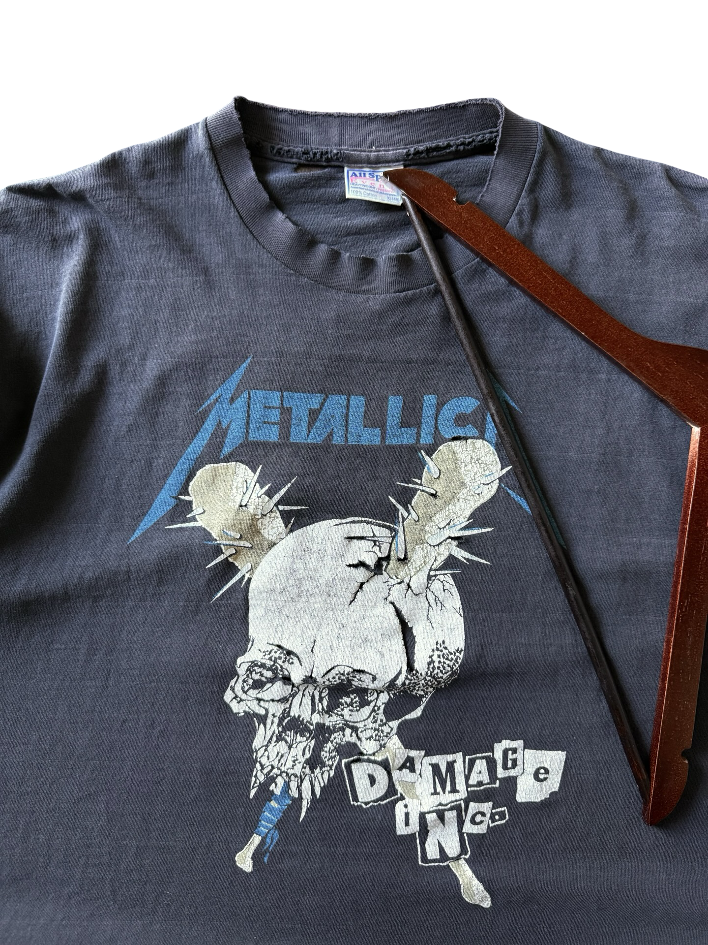 90s distressed vintage Metallica "garage days" band shirt