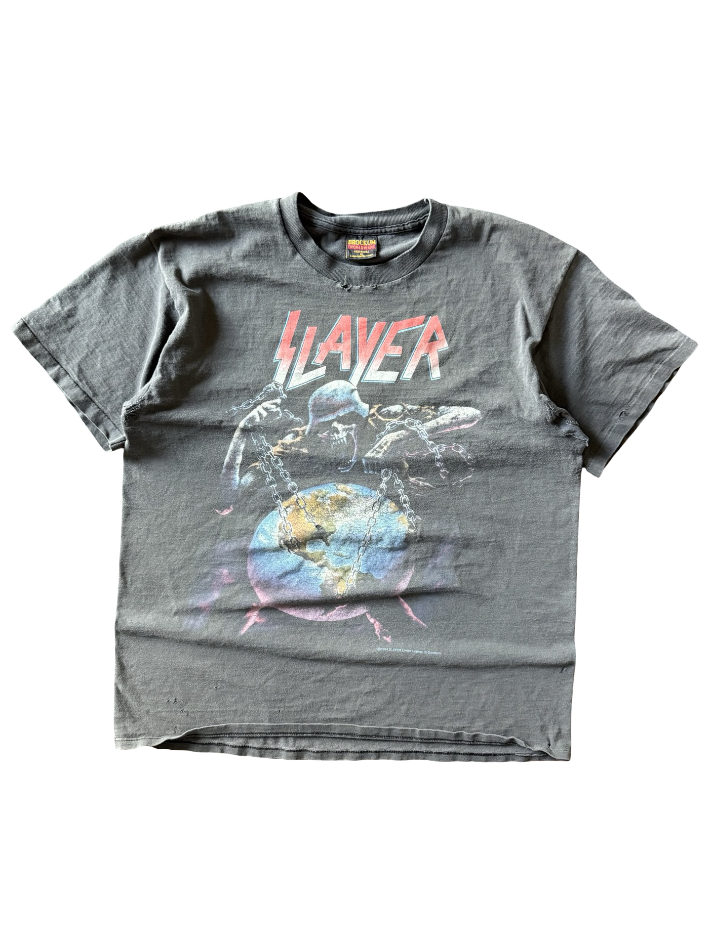 1994 faded Slayer "inTourvention" tour shirt