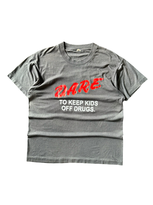 90s faded DARE "to keep kids off drugs" shirt (LARGE)