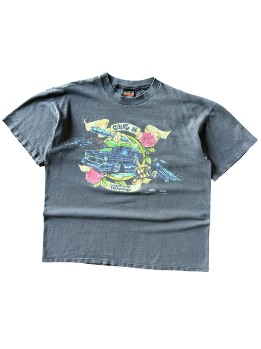 1993 faded Guns' N Roses " live like a suicide" band shirt
