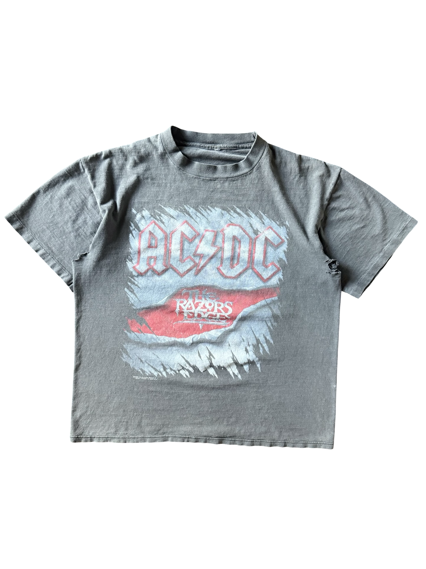 1990 faded AC/DC "Razors Edge" tour shirt