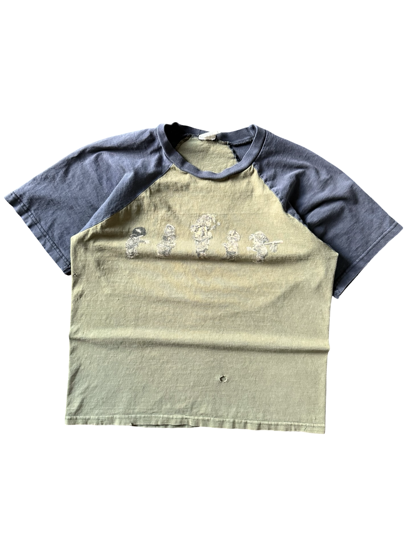 90s Korn color-block shirt