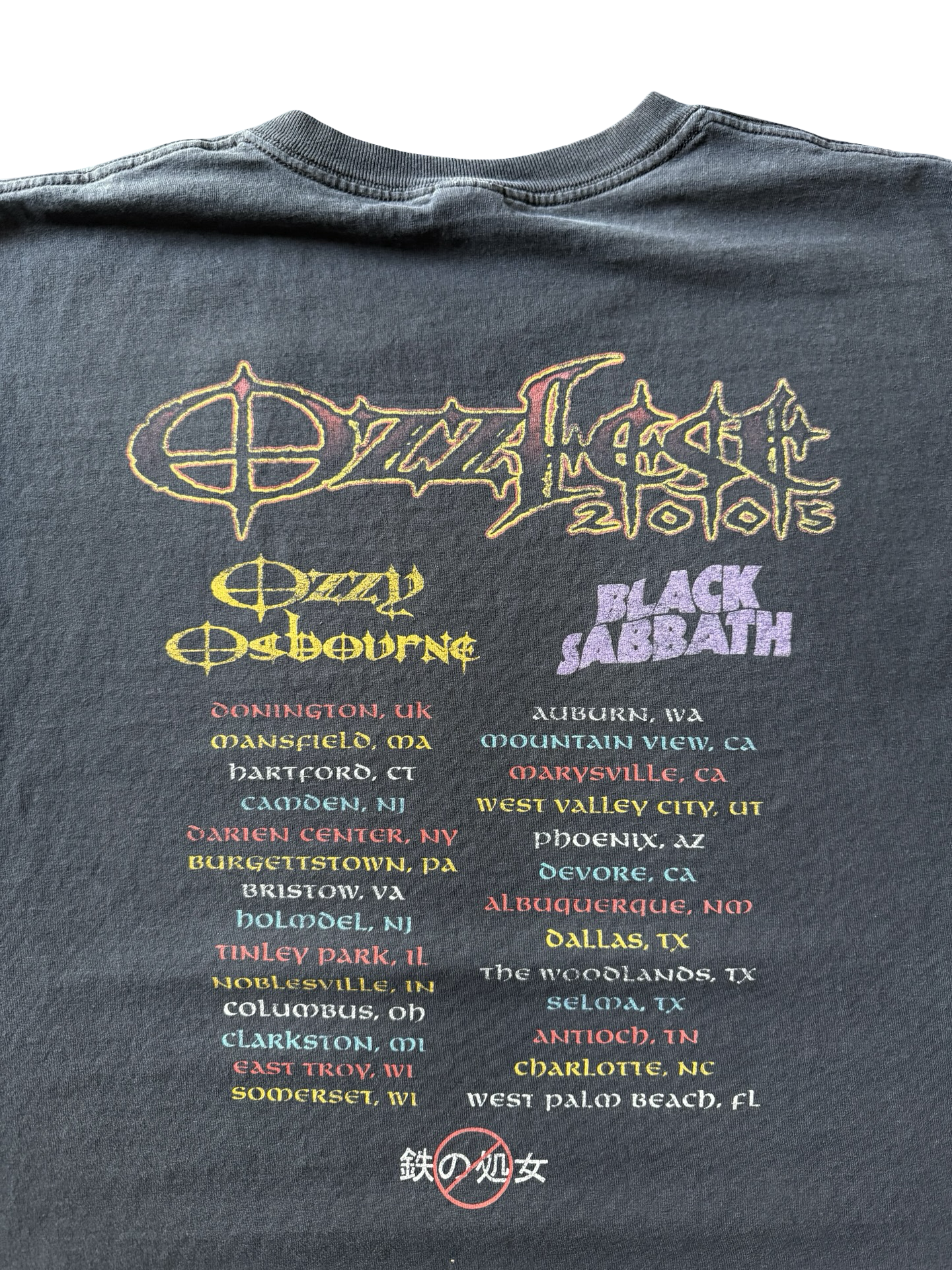 2005 OzzFest Ozzy Osbourne concert shirt