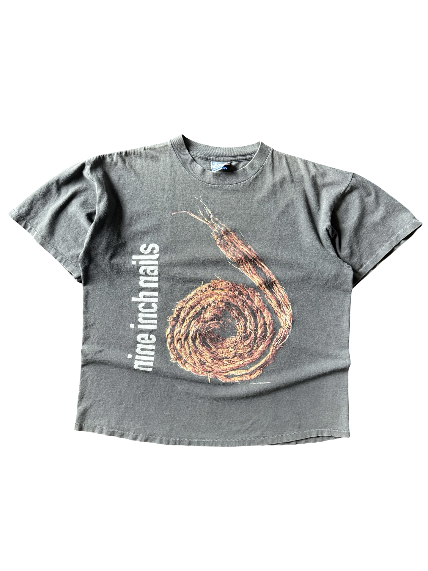 1995 faded Nine Inch Nails "further down the spiral" band shirt