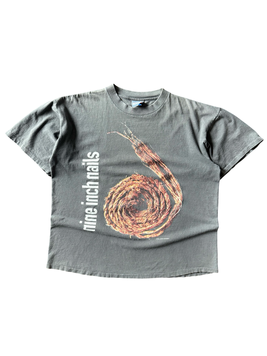 1995 faded Nine Inch Nails "further down the spiral" band shirt