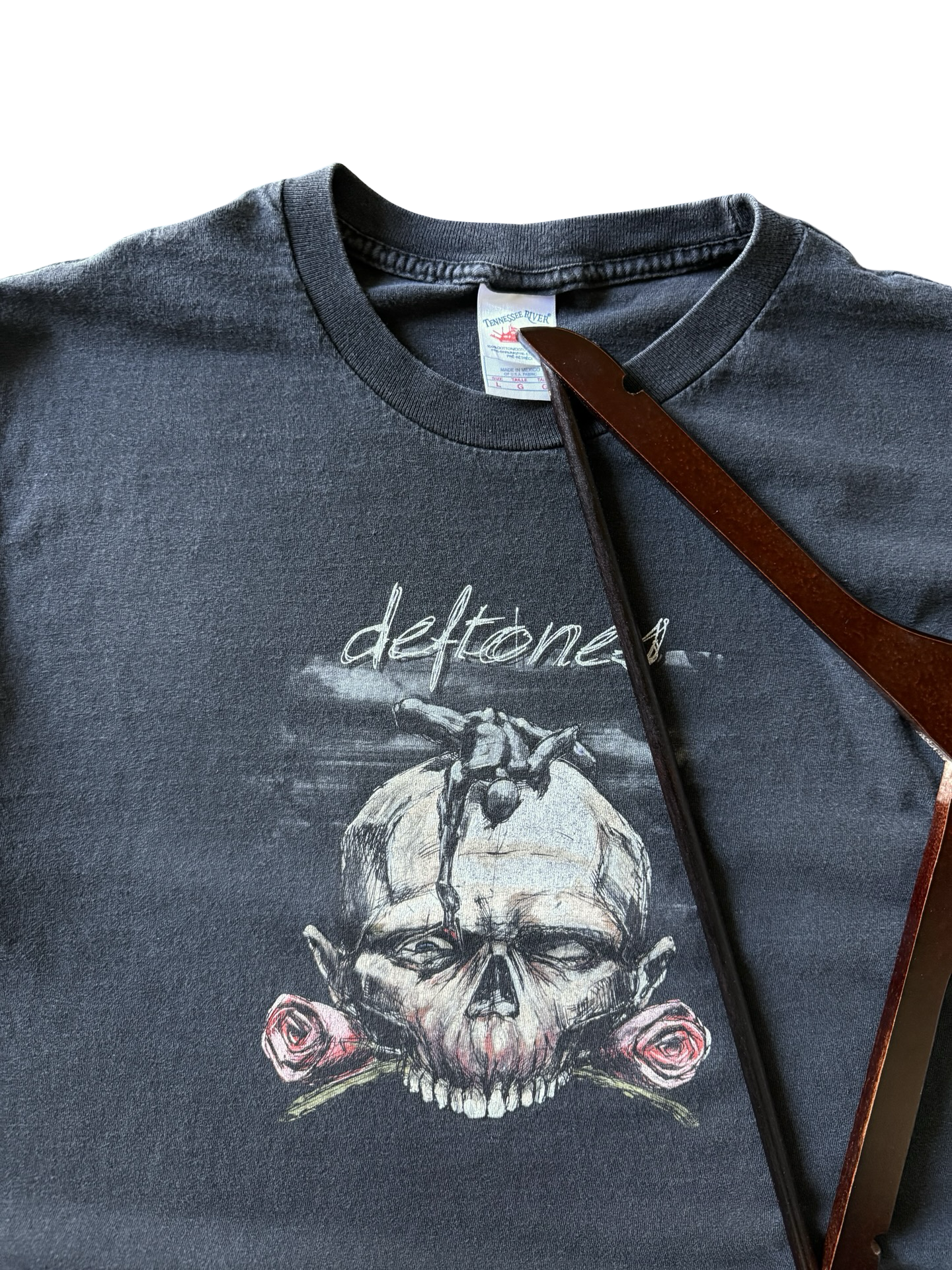 2003 Deftones "self-titled" tour skull band shirt