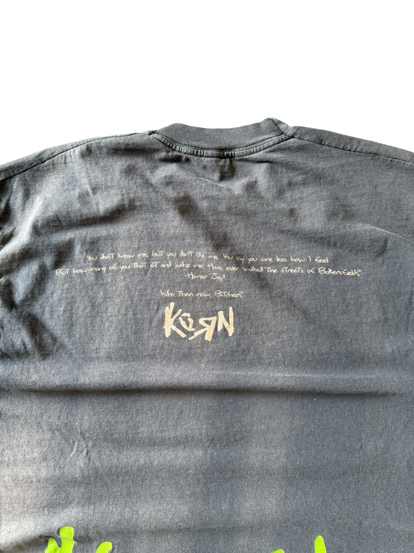 90s vintage faded Korn "life is peachy" album promo shirt