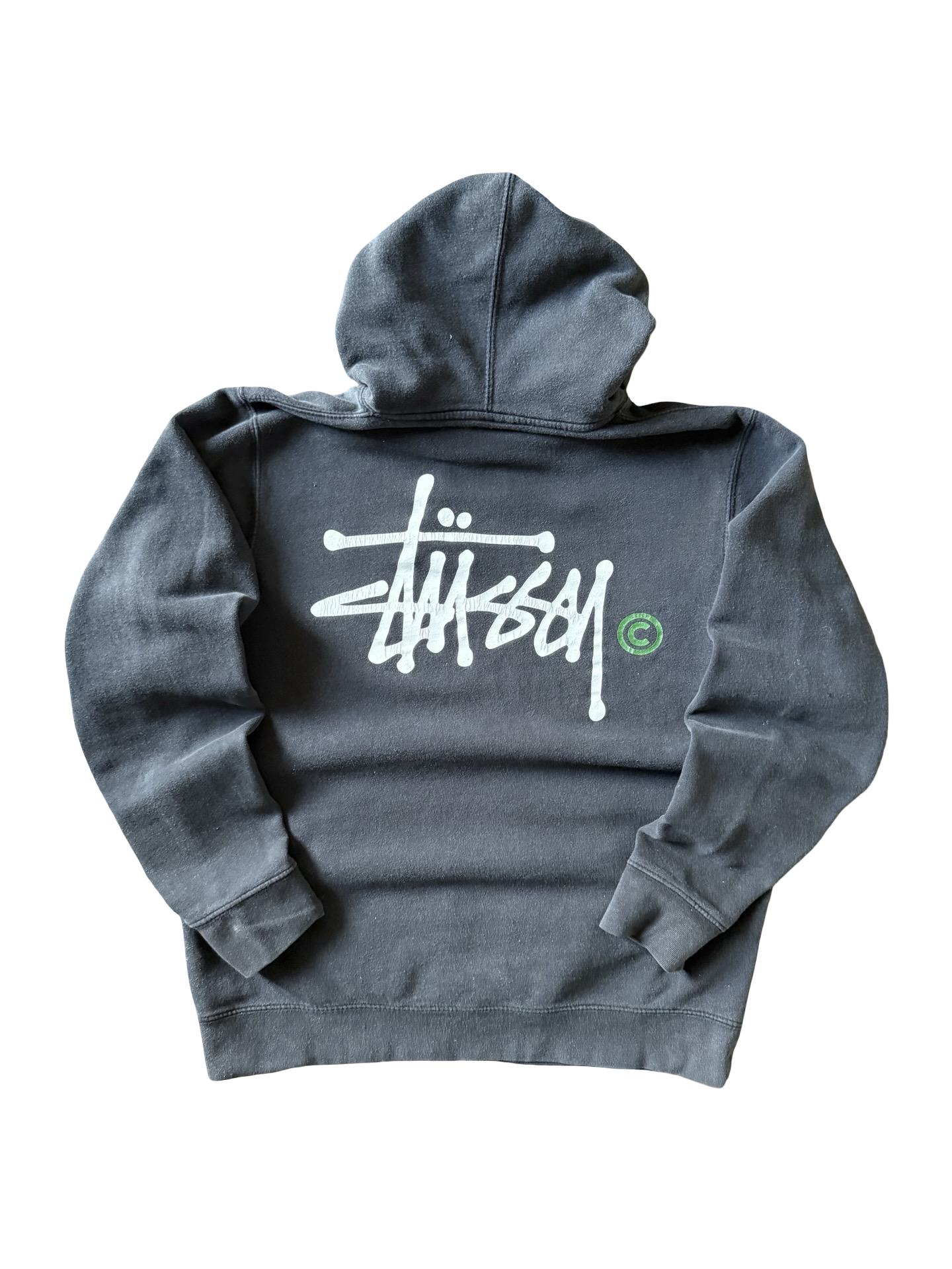 2000s Stussy "logo" skate hoodie (LARGE)