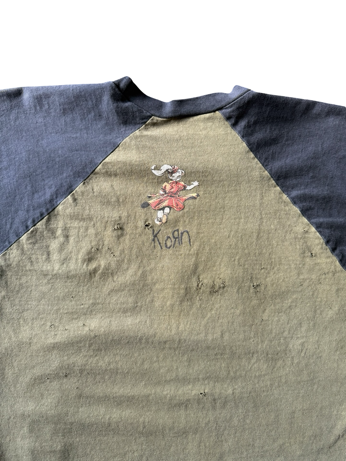 90s Korn color-block shirt